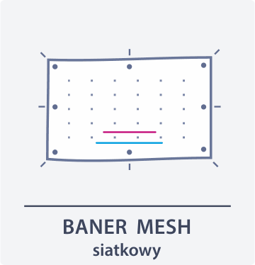 Baner siatkowy (mesh) - tył