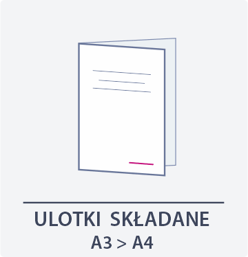 ulotki składane A3 do A4- Drukarnia DGprint.pl.
