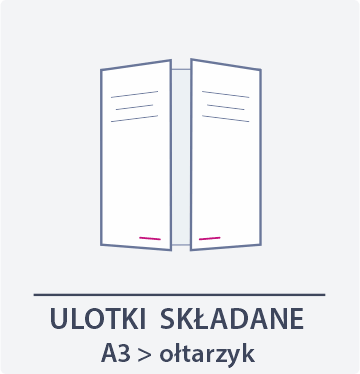 ikona ulotki składane A3 do ołtarzyk - Drukarnia DGprint.pl
