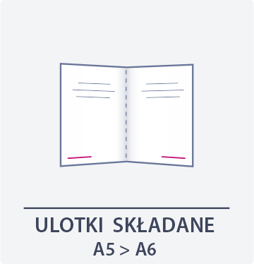 ikona ulotka składana A5 do A6 - Drukarnia DGprint.pl
