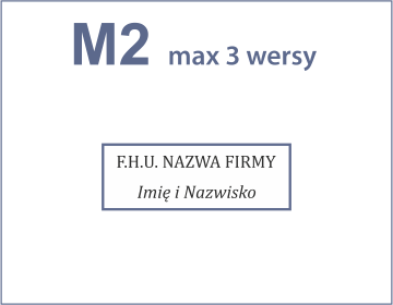 pieczątka M2 Drukarnia DGprint.pl 2