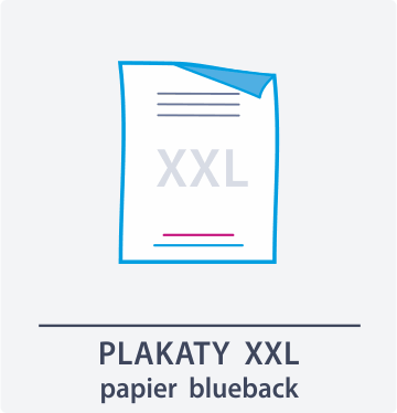 Plakaty XXL papier blueback - ikona tył