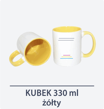 kubki żółte Drukarnia DGprint.pl