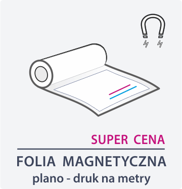 Folia magnetyczna - druk plano - tył