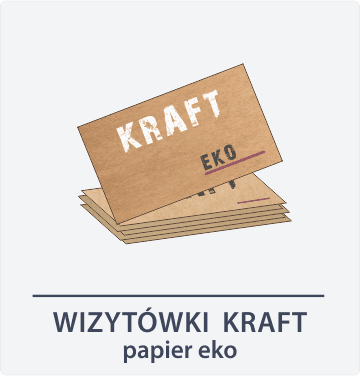 Wizytówki papier Kraft - tył
