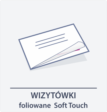 Wizytówki foliowane Soft Touch - ikona