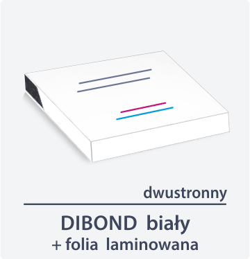 Płyta DIBOND oklejona folią dwustronnie - tył
