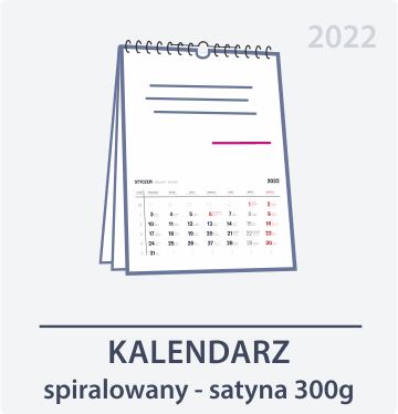 kalendarze spiralowane offset 300g Drukarnia DGprint