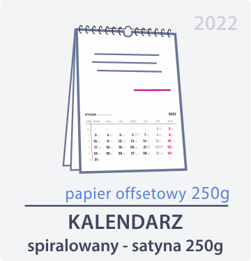 kalendarze spiralowane offset 250g Drukarnia DGprint.pl 1