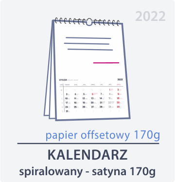 kalendarze spiralowane offset 170g Drukarnia DGprint.pl 1