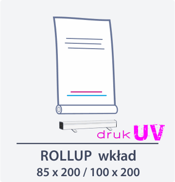 Roll-up UV wkład - tył