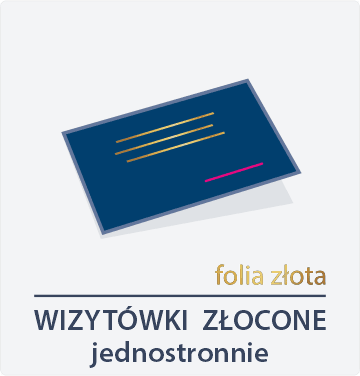 ikona wizytówki złocone jednostronnie Drukarnia DGprint.pl 2