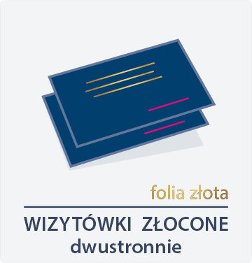 ikona wizytówki złocone dwustronnie Drukarnia DGprint.pl 2