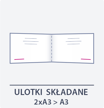 ikona ulotka składana 2xA3 do A3 - Drukarnia DGprint.pl