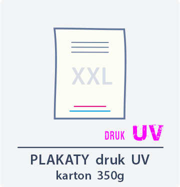 Plakaty XXL karton 350g druk UV