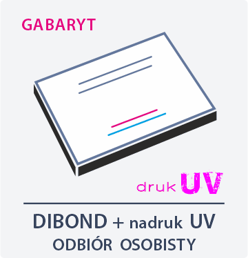 DIBOND nadruk UV - GABARYT odbiór osobisty