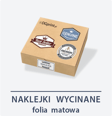 Naklejki wycinane folia matowa