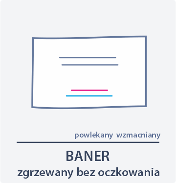 ikona baner zgrzewany bez oczkowania Drukarnia DGprint.pl