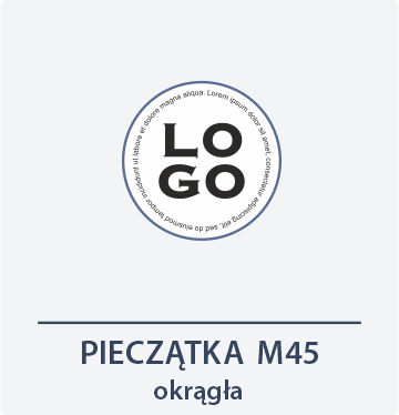 ikona pieczątka okrągła m45 Drukarnia DGprint.pl