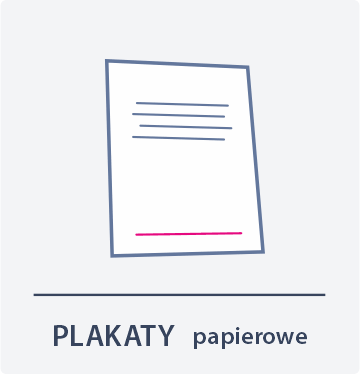 ikona plakaty papierowe Drukarnia DGprint.pl
