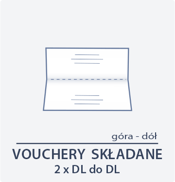 ikona voucher składany 2xDL do DL góra dół