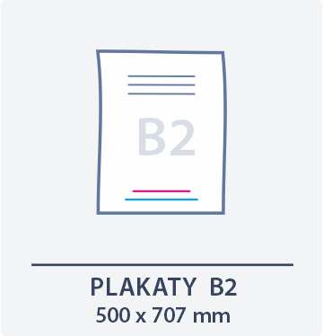 ikona plakat B2 - Drukarnia DGprint.pl