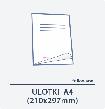 ulotka foliowana A4 Drukarnia Dgprint.pl