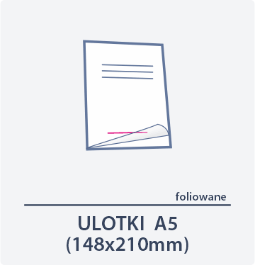 ulotka foliowana A5 Drukarnia Dgprint.pl