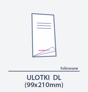 ulotka foliowana DL Drukarnia Dgprint.pl