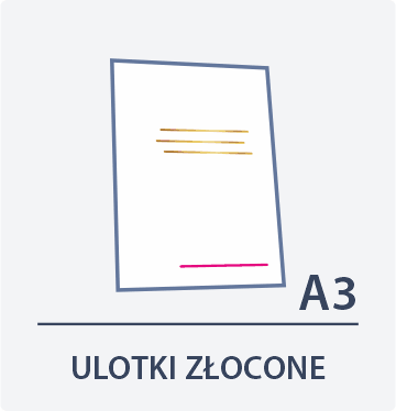 ulotki a3 złocone Drukarnia Dgprint.pl
