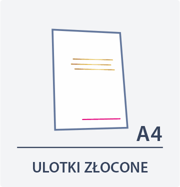 ulotki a4 złocone Drukarnia Dgprint.pl
