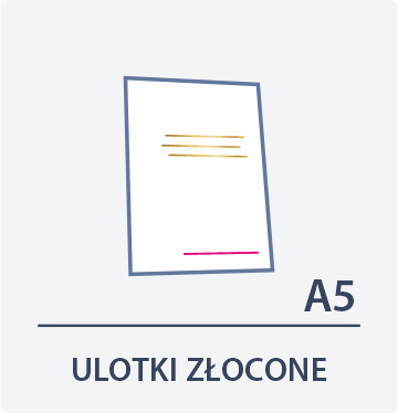 ulotki a5 złocone Drukarnia Dgprint.pl