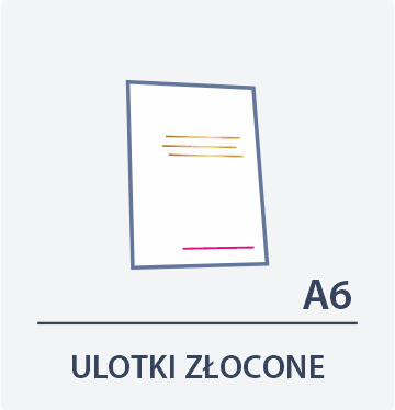 ulotki a6 złocone Drukarnia Dgprint.pl