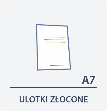 ulotki a7 złocone Drukarnia Dgprint.pl