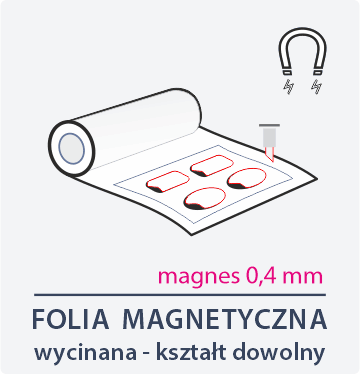 folia magnetyczna kształt dowolny 0,4mm DGprint.pl B