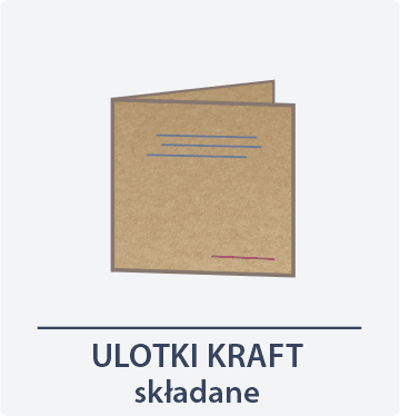 ulotka kraft składana DGprint.pl