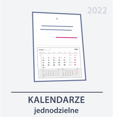ikona kalendarze jednodzielne szare Drukarnia DGprint.pl